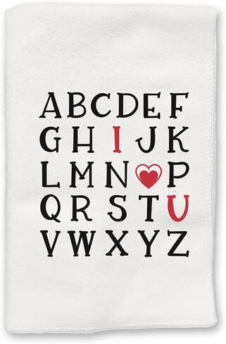Decorative Kitchen and Bath Hand Towel | Valentines Day Cupid Is Stupid Heart Break | Winter Valentine's Day Themed | White Towel Home Decor Bathe Tea Towels Decorations | House Warming Gift Present in Saudi Arabia
