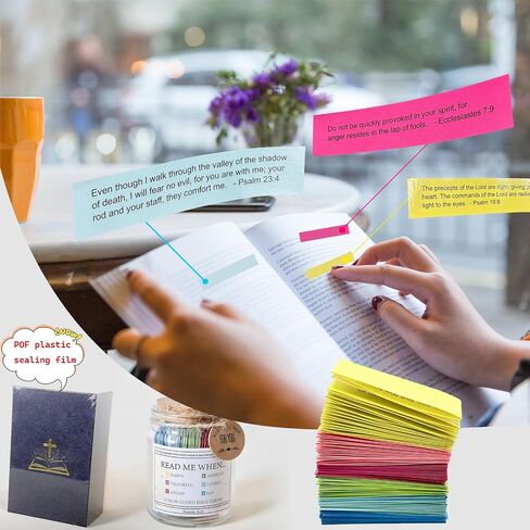Read Me When Bible Verses Jar, Hope Jar Bible Verses, Color Coded Bible Verses in a Jar, Daily Motivational Prayer Jar, Bible Accessories, Bible Verse Cards, Christian Gifts for Women, Scripture Gifts in Kuwait