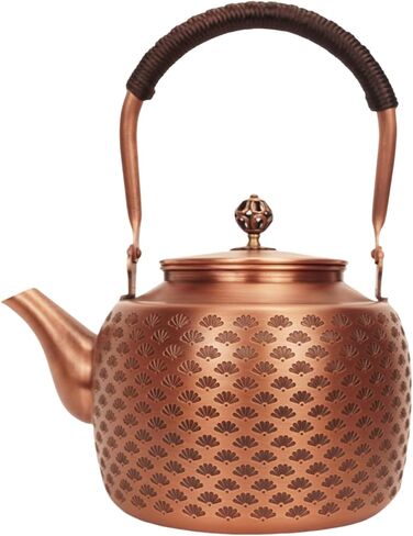 Kkekos Handmade Copper Kettle Copper Teapot for Stovetop 2000ml (Type4) in Saudi Arabia