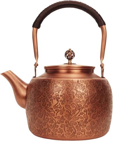 Kkekos Handmade Copper Kettle Copper Teapot for Stovetop 2000ml (Type4) in Saudi Arabia