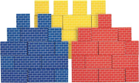 Bankers Box at Play XL Cardboard Building Blocks Set - 40 Blocks (20 Large, 20 Medium), Heavy Duty Toy Blocks for Kids and Families in Saudi Arabia