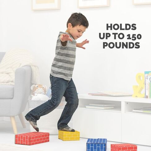Bankers Box at Play XL Cardboard Building Blocks Set - 40 Blocks (20 Large, 20 Medium), Heavy Duty Toy Blocks for Kids and Families in Saudi Arabia