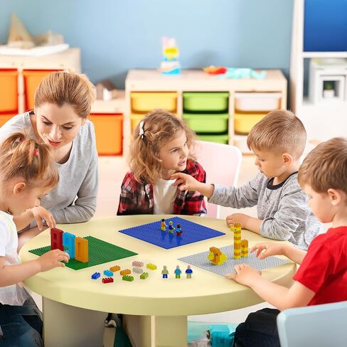 ألواح أساسية كلاسيكية حزمة من 10 من 10 "× 10" من الطوب ، متوافق مع جميع العلامات التجارية الرئيسية وطاولة النشاط ، هدية مثالية للبناة 3+ (متعدد الألوان) (متعدد الألوان) in Kuwait