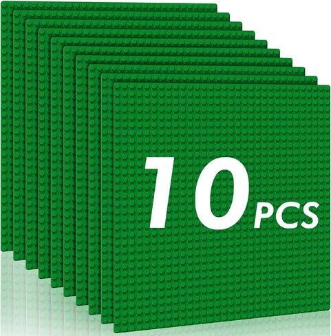 ألواح أساسية كلاسيكية حزمة من 10 من 10 "× 10" من الطوب ، متوافق مع جميع العلامات التجارية الرئيسية وطاولة النشاط ، هدية مثالية للبناة 3+ (متعدد الألوان) (متعدد الألوان) in Kuwait