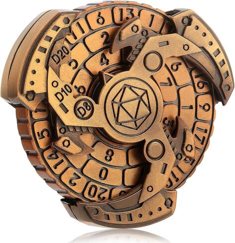 DNDND 7 في 1 مجموعة زهر الروليت المعدنية ، كل ذلك في 1 DND Spinner Metal Dice مع صندوق هدايا رائع للأبراج المحصنة ولعبة التنين والطاولة (ملطخة بالدم) in Kuwait