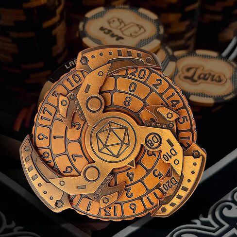 DNDND 7 في 1 مجموعة زهر الروليت المعدنية ، كل ذلك في 1 DND Spinner Metal Dice مع صندوق هدايا رائع للأبراج المحصنة ولعبة التنين والطاولة (ملطخة بالدم) in Kuwait