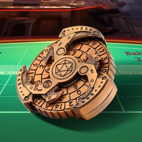 DNDND 7 في 1 مجموعة زهر الروليت المعدنية ، كل ذلك في 1 DND Spinner Metal Dice مع صندوق هدايا رائع للأبراج المحصنة ولعبة التنين والطاولة (ملطخة بالدم) in Kuwait