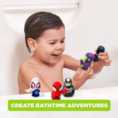 NBC Universal Gabby's Dollhouse Bath Finger Puppets ، 10 PC - Party Favors ، Educational ، Toys Bath ، وقت القصة ، ألعاب الشاطئ ، وقت اللعب ، Stocking Stuffer in Kuwait