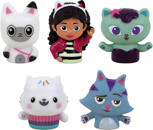 NBC Universal Gabby's Dollhouse Bath Finger Puppets ، 10 PC - Party Favors ، Educational ، Toys Bath ، وقت القصة ، ألعاب الشاطئ ، وقت اللعب ، Stocking Stuffer in Kuwait