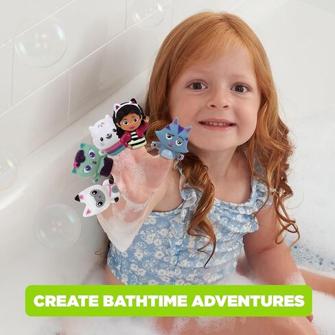 NBC Universal Gabby's Dollhouse Bath Finger Puppets ، 10 PC - Party Favors ، Educational ، Toys Bath ، وقت القصة ، ألعاب الشاطئ ، وقت اللعب ، Stocking Stuffer in Kuwait