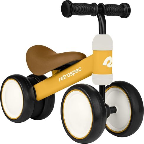 Retrospec Cricket Baby Walker 4-Wheel Balance Bike for Ages 12-24 Months Toddlers | First Birthday Gift - Toddler Bicycle Toy for 1 Year Old’s - Ride On Toys for Boys & Girls in Saudi Arabia