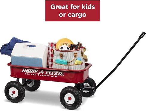 Radio Flyer Kids Red Wagon with 10 Inch Steel Wheels and Timeless Classic Design in Saudi Arabia