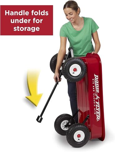 Radio Flyer Kids Red Wagon with 10 Inch Steel Wheels and Timeless Classic Design in Saudi Arabia