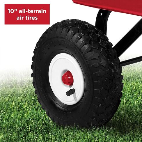 Radio Flyer Kids Red Wagon with 10 Inch Steel Wheels and Timeless Classic Design in Saudi Arabia