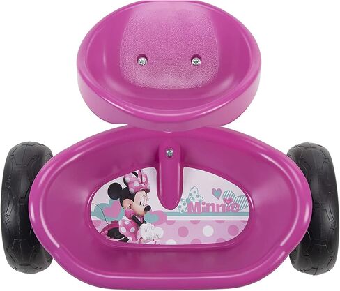 Huffy Disney Minnie Mouse Girl's Trike ، مثالية للأعمار 3+ ، رسومات Minnie Mouse ، سلة القوس المقود الوردي ، صناديق تخزين للوجبات الخفيفة أو الألعاب ، متينة ودائمة وآمنة للأطفال الصغار in Kuwait