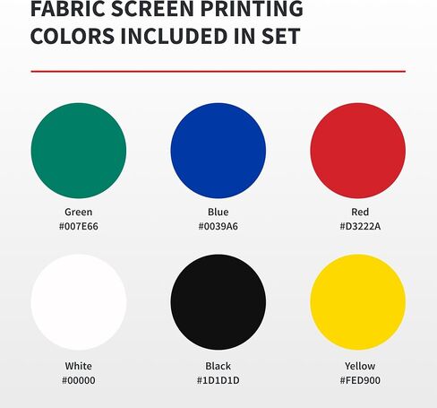 Speedball Fabric Screen Printing Ink Studio Set, 12-Colors, 8-Ounce for T-Shirt and Silkscreen Printmaking in Saudi Arabia