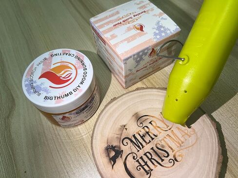 Burning Scorch Paste,Multifunctional DIY Pyrography for Paper, Accurately & Easily Burn Designs for Wood Burning Scorch Marker Stencil Wood Working Tools for Wood Crafts Suitable Artists 1 Pack in Saudi Arabia