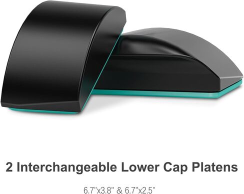 Hat Heat Press Machine for Caps with 2pcs Interchangeable Platens(6.7"x3.8", 6.7"x2.5"), Cap Heat Press for Stuctured Hats and HTV Iron On and Sublimation Projects, Heat Transfer Printing for Caps in Kuwait