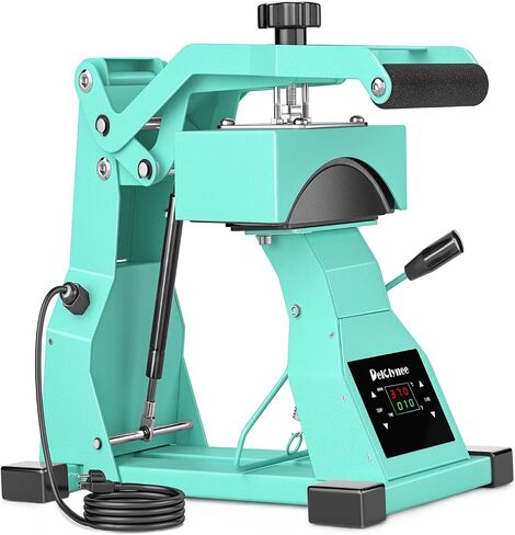 Hat Heat Press Machine for Caps with 2pcs Interchangeable Platens(6.7"x3.8", 6.7"x2.5"), Cap Heat Press for Stuctured Hats and HTV Iron On and Sublimation Projects, Heat Transfer Printing for Caps in Kuwait