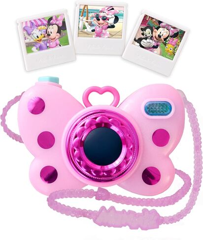 Disney Junior Minnie Mouse Picture Perfect Play Camera, Lights and Sounds, Pink, 4-Pieces, Kids Toys for Ages 3 Up by Just Play in Saudi Arabia