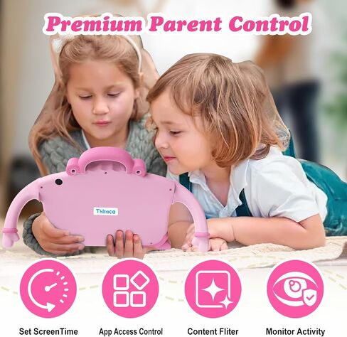 Tablet Tablet 7 "Tablet for Kids 32GB Toddler Tablet مع Wi-Fi YouTube Case ، Tablet Kids Android Tablet للأطفال الصغار. in Kuwait