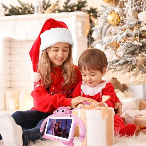 Tablet Tablet 7 "Tablet for Kids 32GB Toddler Tablet مع Wi-Fi YouTube Case ، Tablet Kids Android Tablet للأطفال الصغار. in Kuwait