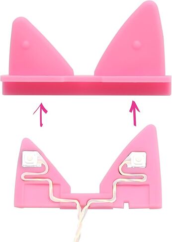 NUOGELIYA Replacement for Toniebox Alternative Cable for Toniebox Contains Electronic Buttons Replacement Cable and Ear (Cable+Pink Ear) in Kuwait