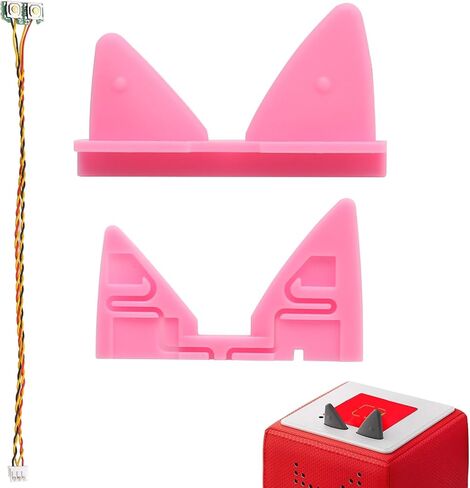 NUOGELIYA Replacement for Toniebox Alternative Cable for Toniebox Contains Electronic Buttons Replacement Cable and Ear (Cable+Pink Ear) in Kuwait