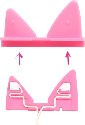 NUOGELIYA Replacement for Toniebox Alternative Cable for Toniebox Contains Electronic Buttons Replacement Cable and Ear (Cable+Pink Ear) in Kuwait
