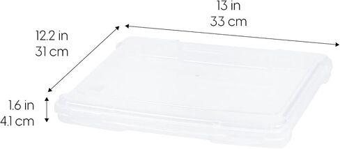 IRIS USA Portable Board Game Organizer Plastic Project Storage Case Box with Snap-Tight Latch, 10-Pack, Fits 8.5" x 11" Papers, for Games Puzzle Magazine A4 Paper Craft Hobby Art Supplies, Slim,Clear in Saudi Arabia