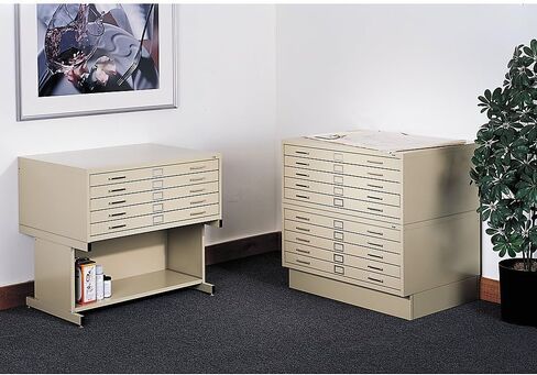 ملفات Safco Flat File File Base High for 5-Drawer 4998TSR Flat File ، تم بيعها بشكل منفصل ، رمال مدار in Kuwait