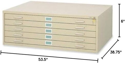 ملفات Safco Flat File File Base High for 5-Drawer 4998TSR Flat File ، تم بيعها بشكل منفصل ، رمال مدار in Kuwait