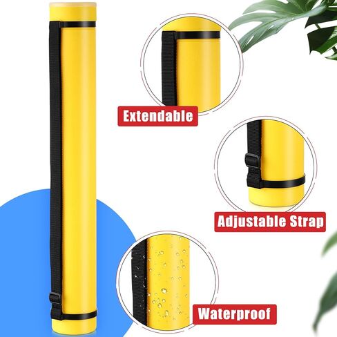 Yahenda 6 Pcs Expandable Blueprint Tubes Bulk Expand from 24" to 40" Poster Tube with Strap Storage Tubes with Caps Portable Round Carrying Case for Documents, Blueprints, Drawings, Art(6 Colors) in Kuwait