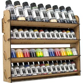 Paint Rack for Model Paints. Hobby Craft Citadel Vallejo Tamiya Army Wall Paint Rack Stand Paint Holder Organiser Miniature Warhammer Paint Storage Model Painting Station (Universal)