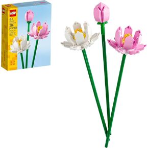 LEGO Lotus Flower - Building Toy for Kids, Girls & Boys, Ages 8+ - Artificial Lotus for Home Decor & Display - Gift for Her & Him - 40647