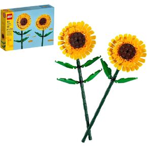 LEGO Sunflowers - Building Toy for Kids, Girls and Boys Ages 8+ - Artificial Sunflowers for Home Decor and Display - Gift for Her and Him - 40524