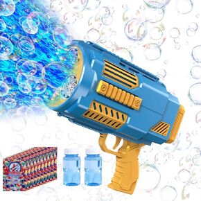 Bubble Gun, 69 Holes Bubble Machine Bubbles Kids Toys for Boys Girls Age 3 4 5 6 7 8 9 10 11 12 Year Old, Summer Outdoor Toy Birthday Wedding Party Favors Gifts