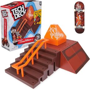 TECH DECK, Quarter Bowl Ruckus X-Connect Park Creator, Customizable and Buildable Ramp Set with Exclusive Fingerboard, Kids Toy for Ages 6 and up