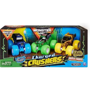 Monster Jam, Official Reveal The Steel 4-Pack of Color-Changing Die-Cast Monster Trucks, 1:64 Scale in Kuwait