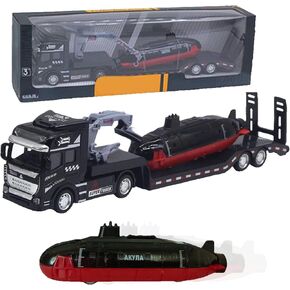 OTONOPI Toy Submarine Military Toy Naval Ship with Launching Function Model Ship with Sound Effects Army Toy War Ship Play Set for Kids 16.5 Inches Boat with Display Stand