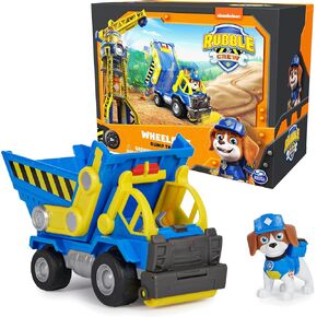 Rubble & Crew, Rubble’s Bulldozer Toy Truck with Movable Parts and a Collectible Action Figure, Kids Toys for Ages 3 and Up