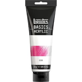 Liquitex BASICS Gesso Surface Prep Medium, 1.89L (64-oz) Tub, White