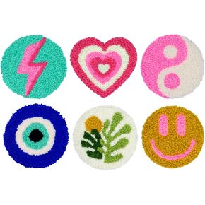 Mefatus Punch Needle Kit for Beginners Adults Kids Easy Punch Needle Embroidery Kit Tool Threader Fabric Hoop Yarn Rug Tufting Coaster Art and Crafts