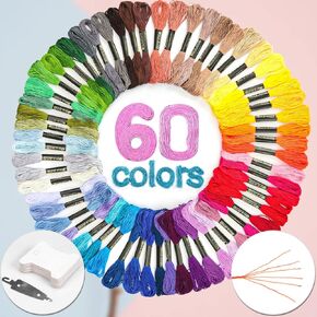 LOVIMAG Premium Rainbow Color Embroidery Floss 140 Skeins Per Pack with Cotton for Cross Stitch Threads, Bracelet Yarn, Craft Floss, Aroic Embroidery Floss Set