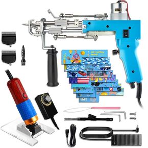 Tufting Gun Starter Kit with Carpet Trimmer - artufting 2 in 1 Cut Pile & Loop Pile Rug Tufting Gun - Easy-to-Use Rug Making Kit - Ideal for Craft Devotees, Crafting Studios & Social Media Creators