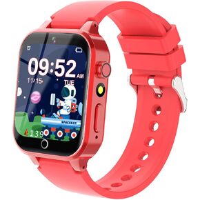 Kids Smart Watch Gift for Girls Age 5-12, 26 Games HD Touch Screen Watches with Video Camera Music Player Pedometer Flashlight 12/24 hr Educational Toys Birthday Gifts for Girls Ages 7 8 9 10