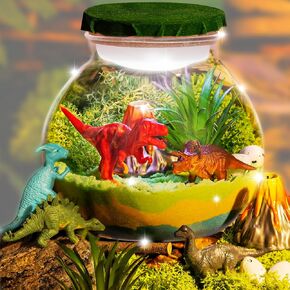 Light-Up Unicorn Terrarium Kit for Kids, DIY Arts & Crafts Gift for Girls Ages 4 5 6 7 8-12 Year Old, LED Night Light with Remote, Best Birthday Easter Unicorn Toys Gifts for Girls Kid