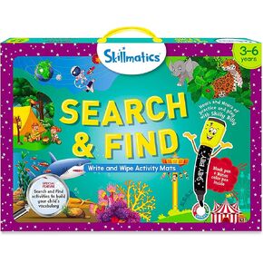 Skillmatics Search and Find Disney Princess Educational Game - Reusable Preschool Learning Activities, Perfect for Toddlers & Kids Who Love Toys, Art & Crafts, Gifts for Boys & Girls Ages 3, 4, 5, 6