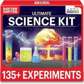 Doctor Jupiter My First Science Kit for Kids Ages 4-5-6-7-8| Birthday Gift Ideas for 4-8-12 Year Old Boys & Girls| Toy Stem Kit with 100+ Experiments| Learning & Educational, Preschool Activities
