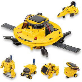 AESGOGO STEM Projects for Kids Ages 8-12, Solar Robot Toys 6-in-1 Science Kits DIY Educational Building Space Toy, Christmas Birthday Gifts for 7 8 9 10 11 12 13 Year Old Boys Girls Teens.